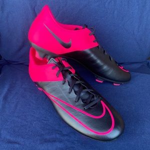 New Nike Mercurial Victory V FG Soccer Futbol Cleats Black Pink Mens